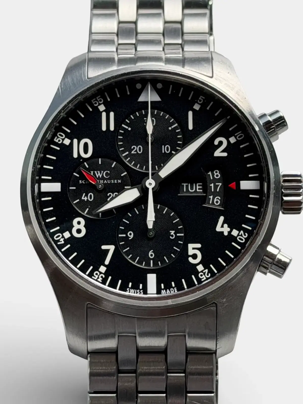IWC 파일럿 워치 크로노그래프 IW377704 시계 판매합니다.