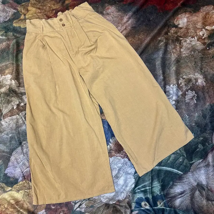 Japanese Vintage 베이지와이드팬츠 L