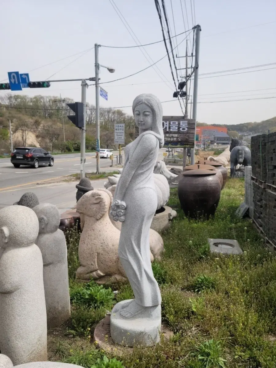 장미꽃 여인상