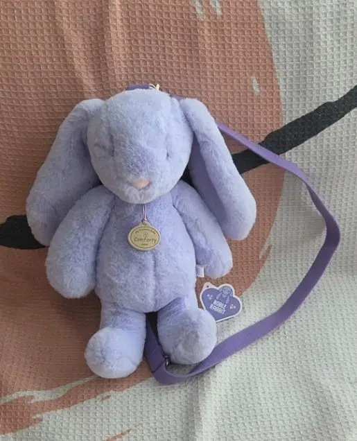 퍼플 토끼 인형 가방