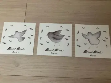 Aimer 친필 사인 카드 Black Bird 3형태