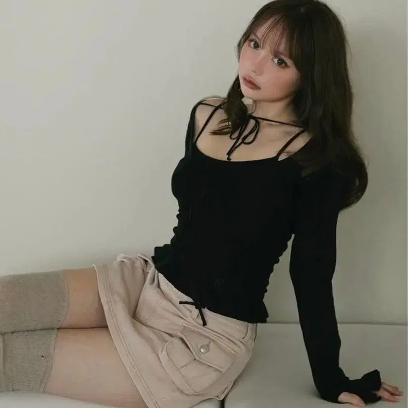 andmary 앤드마리 스커트 스나계 핑크