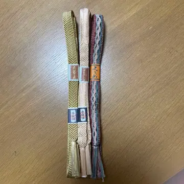 허리띠 3개 세트 수작업 끈 순수 실크