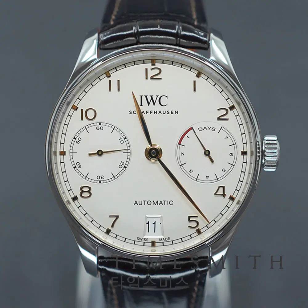 [IWC] 포르투기저 42 7DAYS 스틸 골드핸즈 IW500704