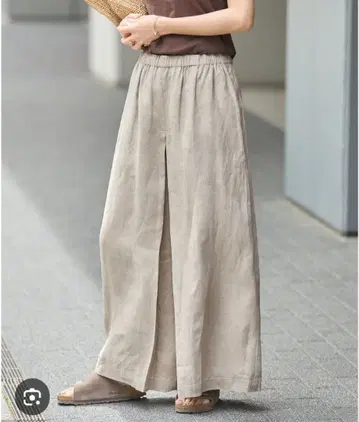 새상품급 24ss JOURNAL STANDARD 린넨 턱 큐롯 38