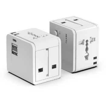 여행용 3구 멀티 플러그 USB-C 1포트 USB-A 2포트