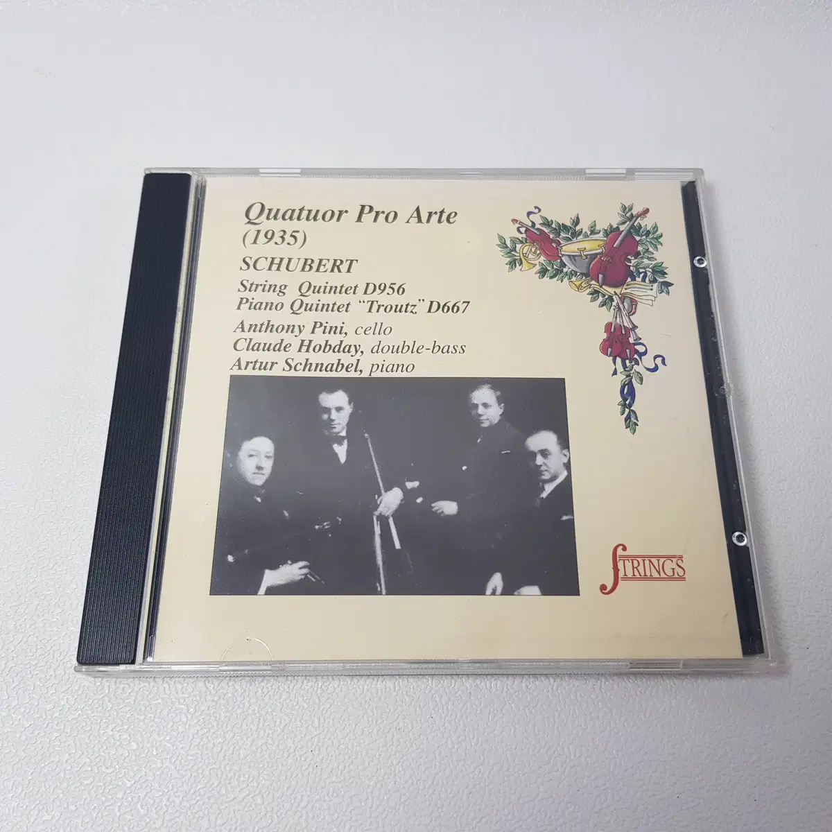 슈베르트 현악 오중주 송어 아르투르 슈나벨 1935년 역사적 녹음 이탈리아 CD