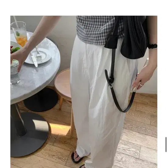 모너프 썸머 핀턱  밴딩 팬츠