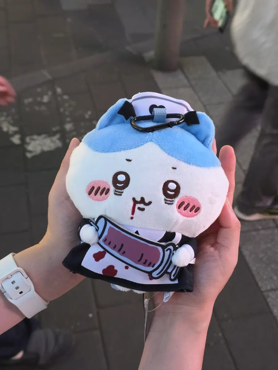 치이카와 할로윈 가마구치 파우치 의사 하치와레 우사기 퍼레이드 동전지갑