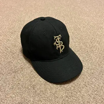 J.S.B. 로고 자수 야구 모자 블랙