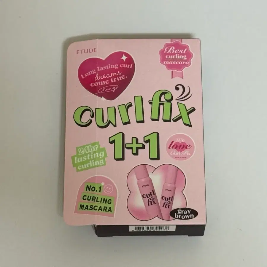 (새상품) 에뛰드 컬픽스 마스카라 1+1 03 그레이 브라운