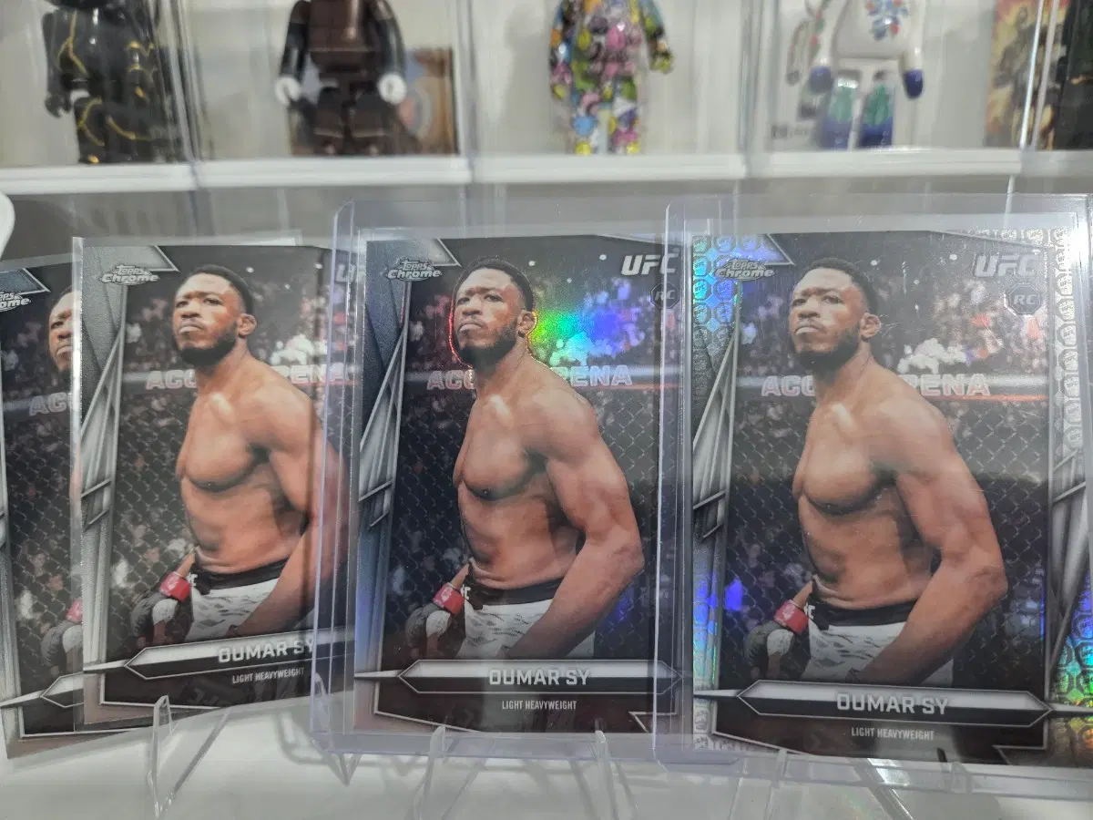 UFC)오마르 시 루키 리플렉터,로고 리플, 베이스 랏 4장