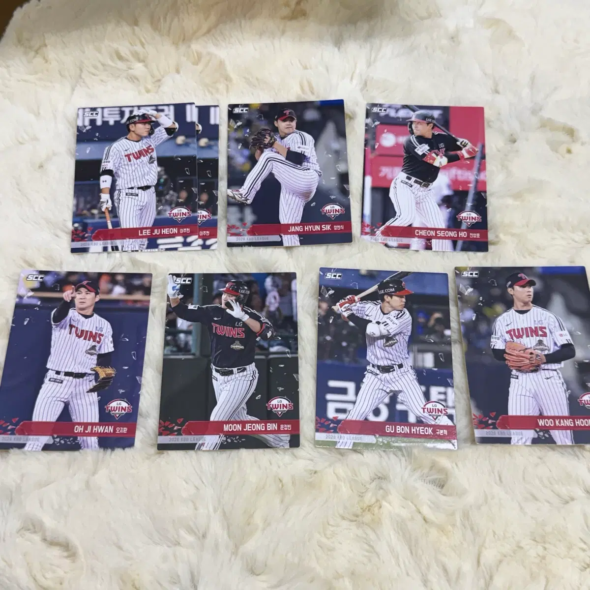 kbo 오피셜 카드 플러스 노멀 엘지 일괄