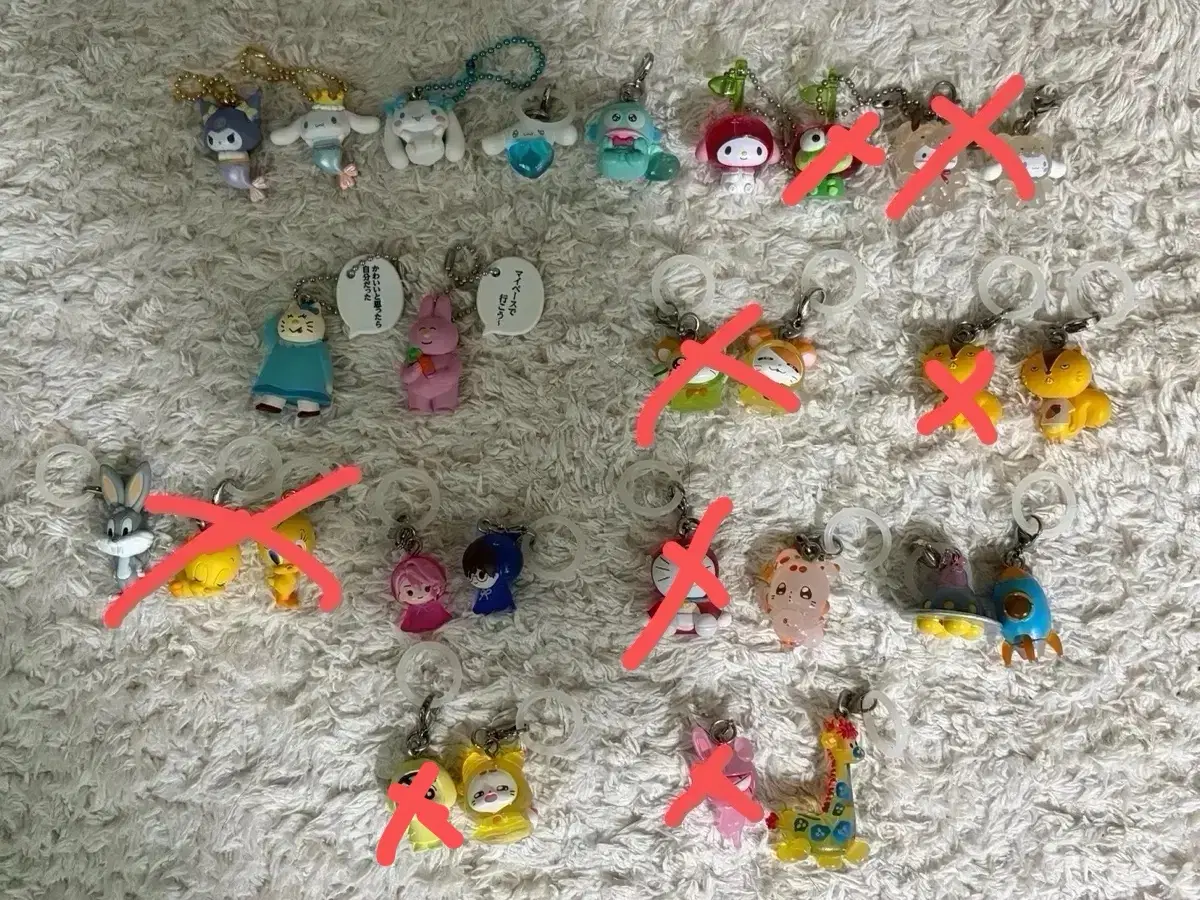 다양한 메지루시 키링 판매합니다! (산리오/햄토리/짱구/케로로 등)