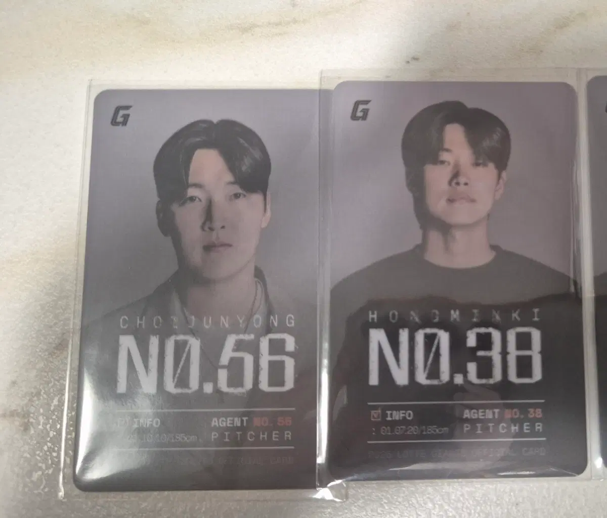 롯데 자이언츠 사직 5월 정장 선수 카드 최준용 홍민기