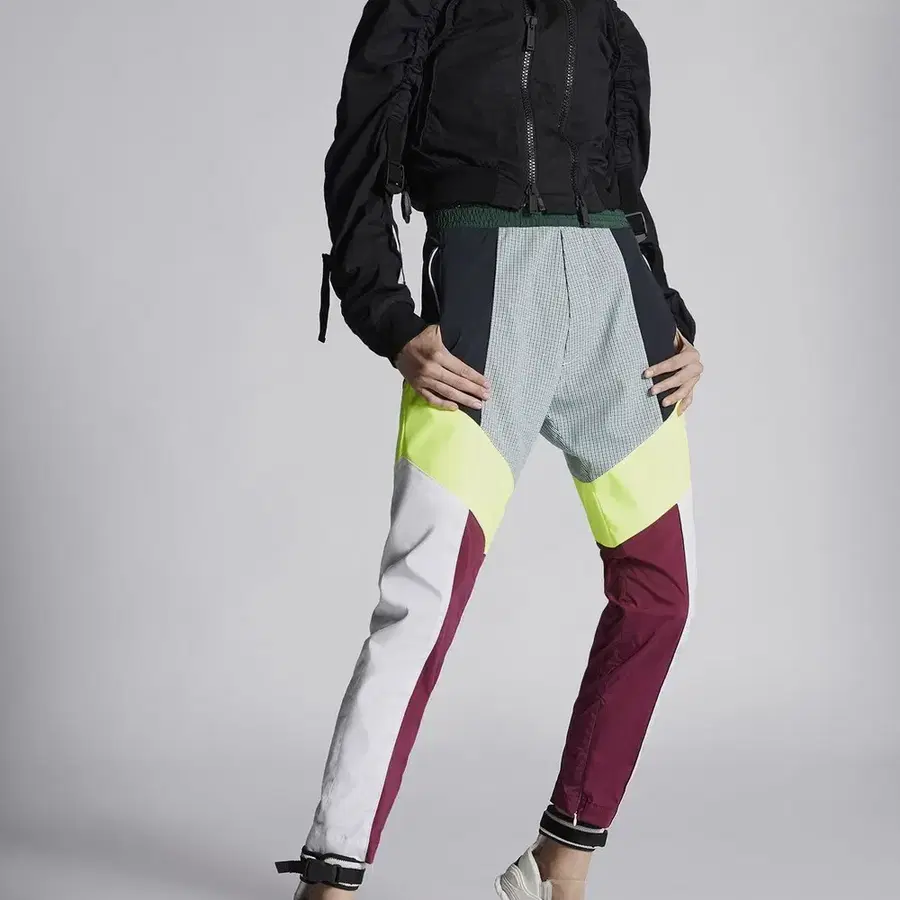 DSQUARED2 SLOUCH JOGGING FIT Color block track trousers