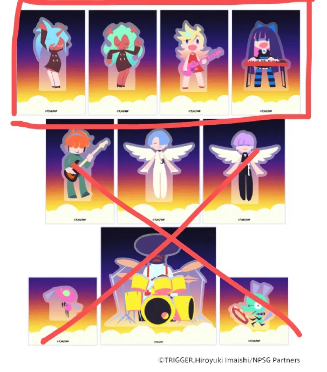 팬스가 ED 아크릴 스탠드 팬티 스타킹 스캔티 니삭스 미소녀 코롯토
