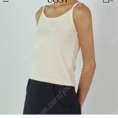어그스트 슬리브리스 UGST bold ribbed sleeveless