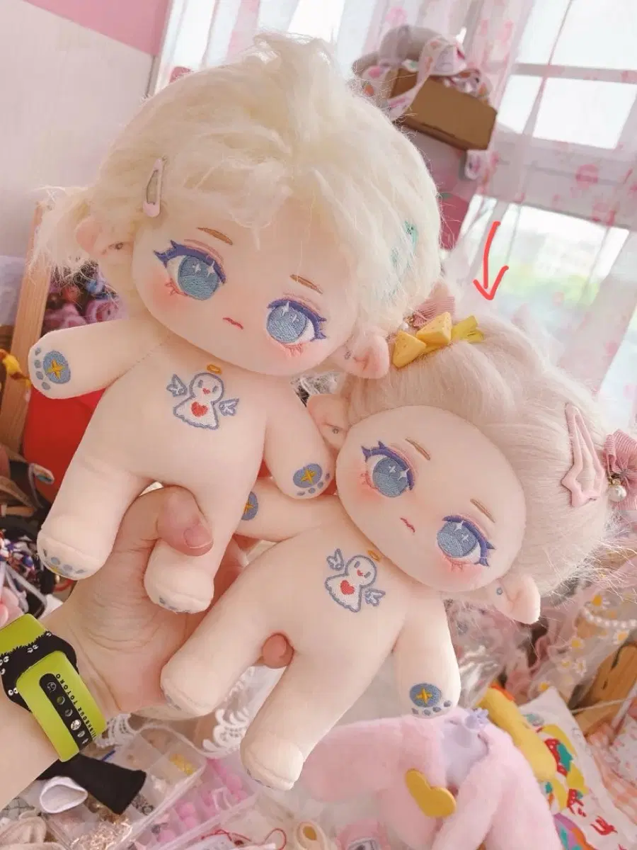 무속성 20cm 솜인형 무망