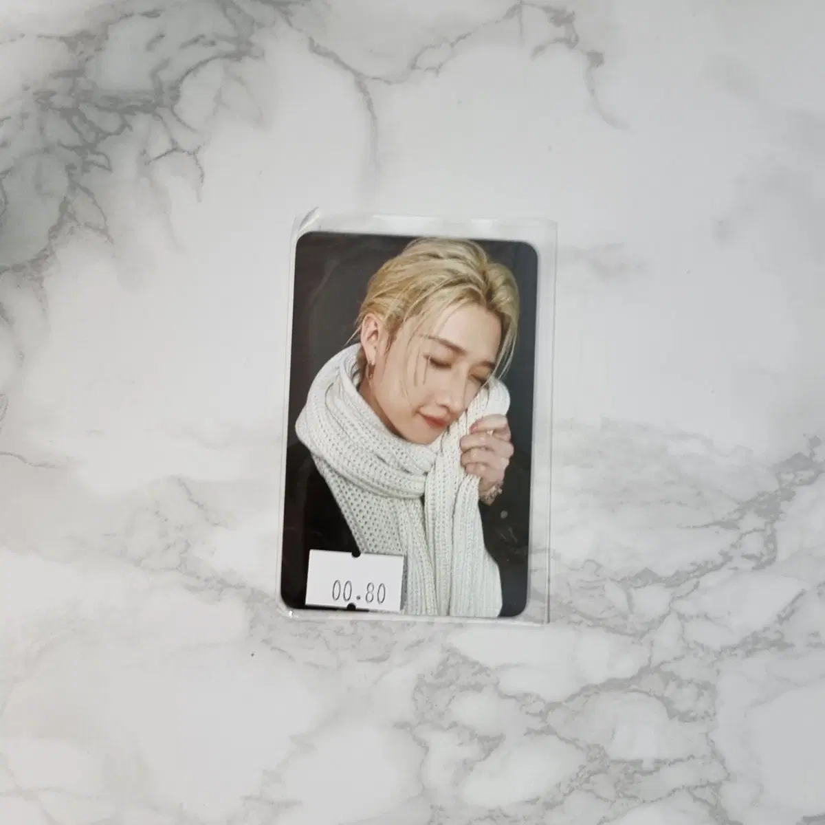 스키즈 방찬 예판 한정 목도리 포카 세트 포토카드 특전