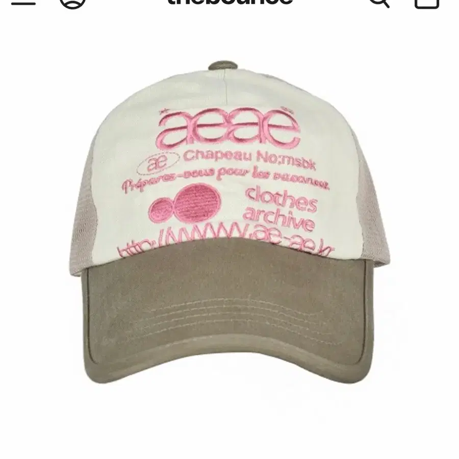 에이이에이이 웹 로고 매쉬캡 AEAE Web Logo Mesh Cap