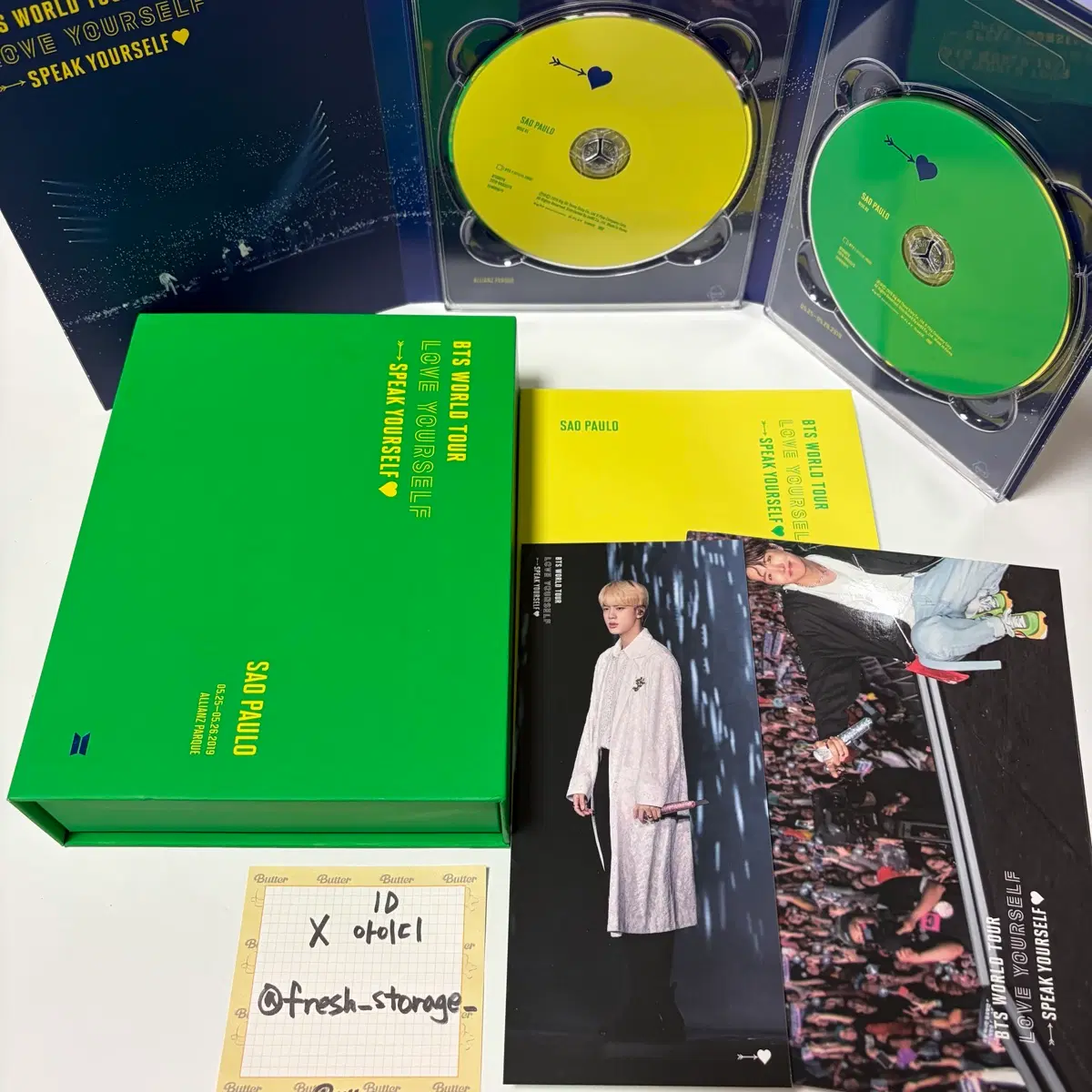 방탄소년단 스픽콘 상파울루 디비디 BTS DVD 석진 북마크