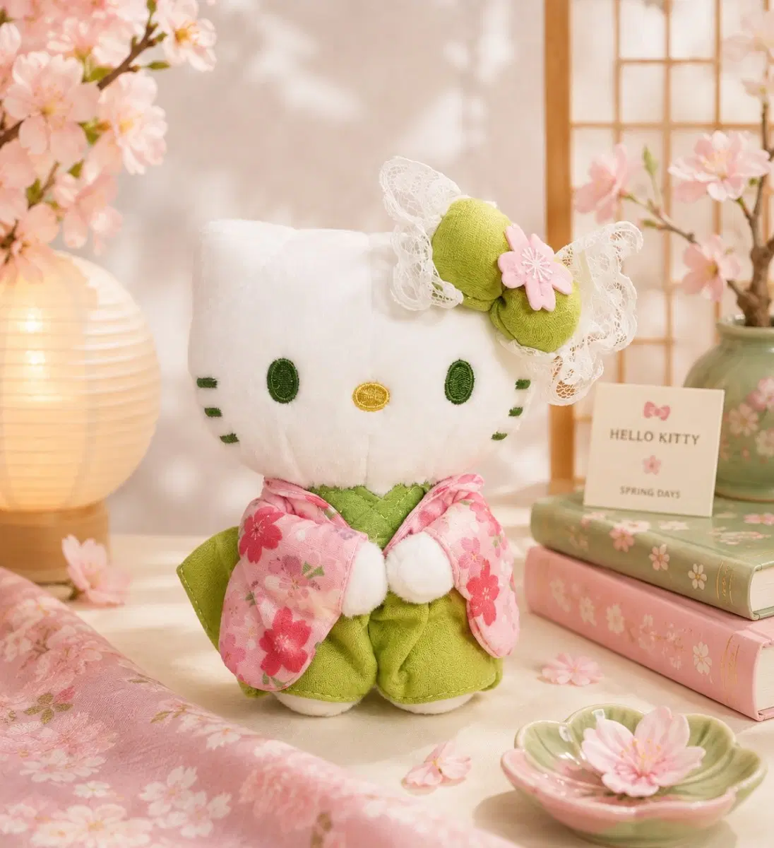 산리오 헬로키티 기모노 인형