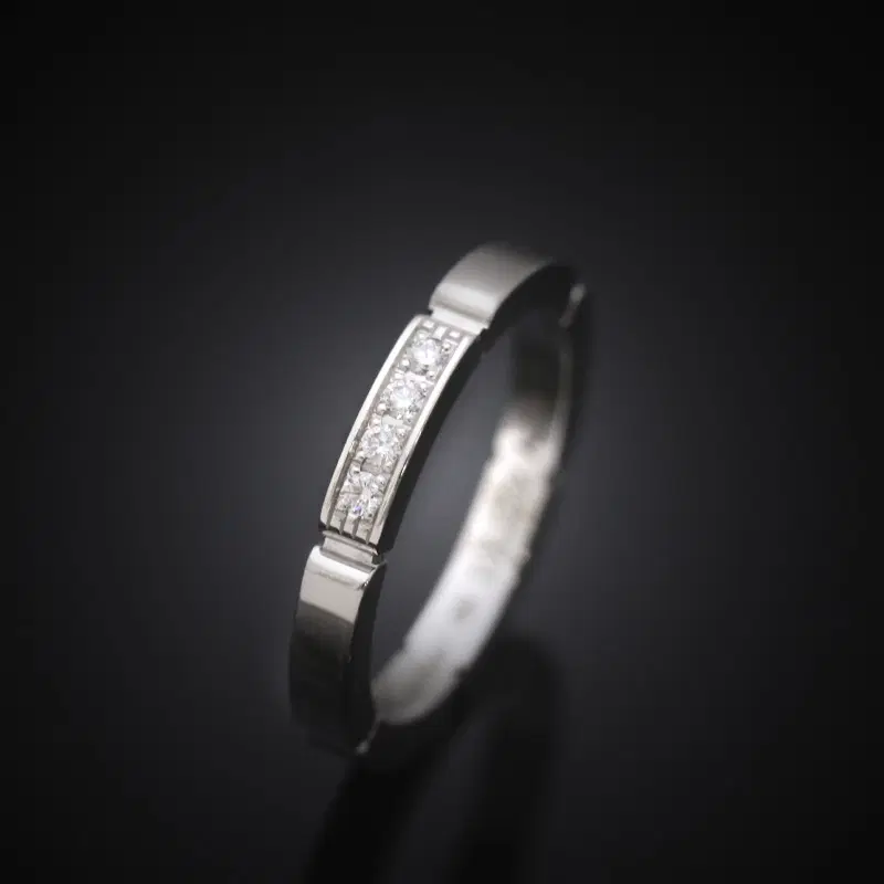(정품)까르띠에 마이용 팬더 18K 화이트골드 다이아 4P 49호 2.3mm