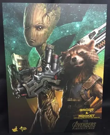 HOTTOYS MOVIE MASTERPIECE GROOT & ROCKET MMS476
