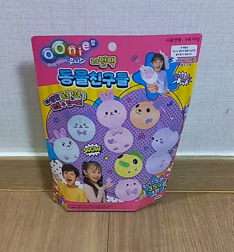 (미개봉) 미미월드 신기한 풍선늘이 우니스 동물친구들 리필팩 MIMI WORLD OONIES