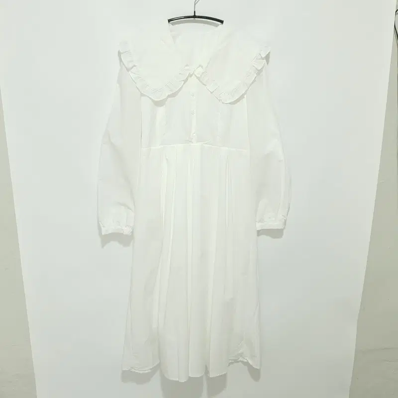 빅 프릴 카라 롱 원피스 F_M2640