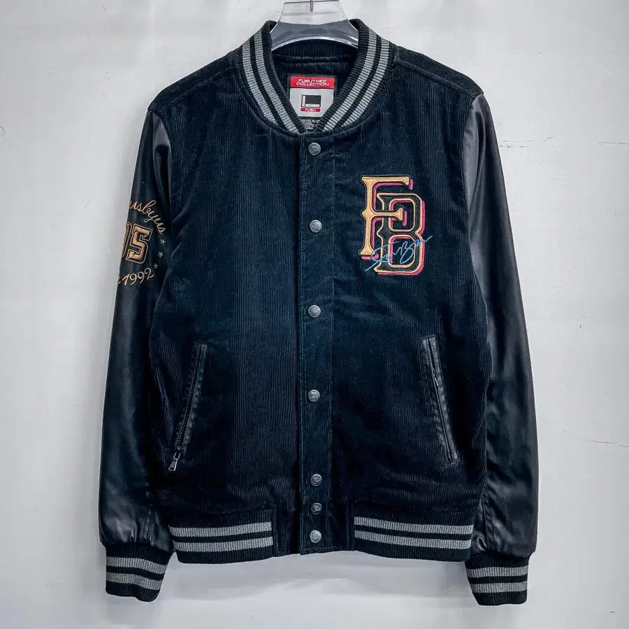 FUBU 후부 코듀로이 배색 바시티 자켓 (국내 L) AF927