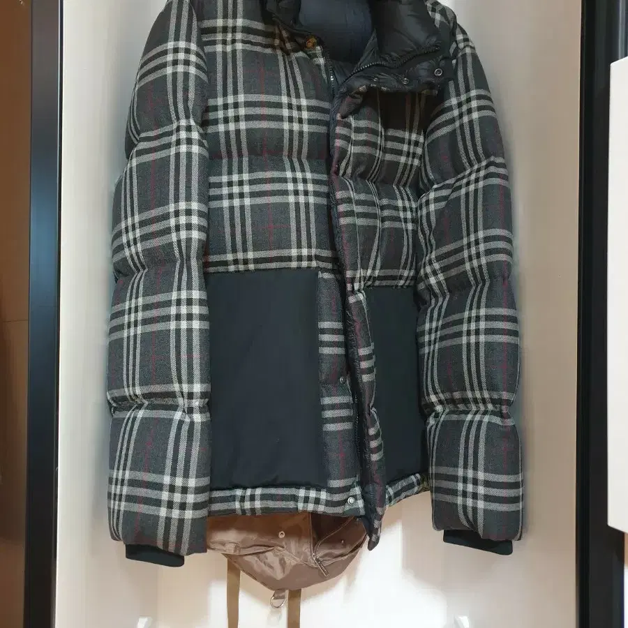 M 105전후 차은우 버버리 패딩 울 블루종