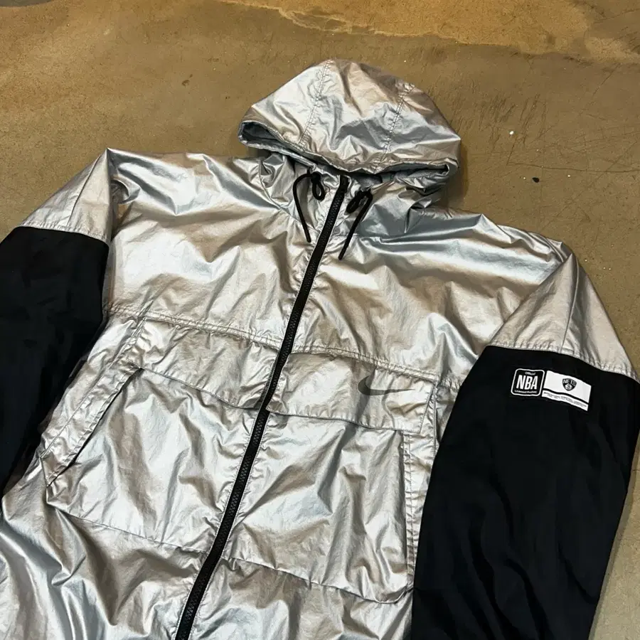 XXL 나이키 NBA 바스켓볼 그레이 바람막이