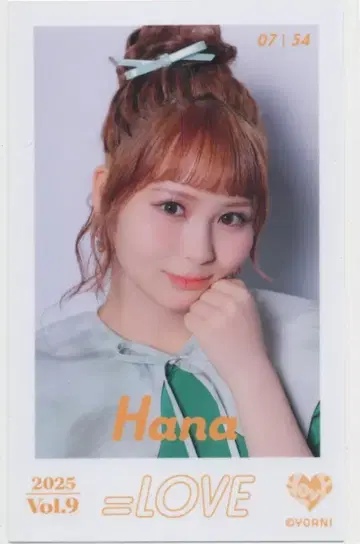 =LOVE 2025 VOL.9 오바 하나 미니 포토 카드 7/54
