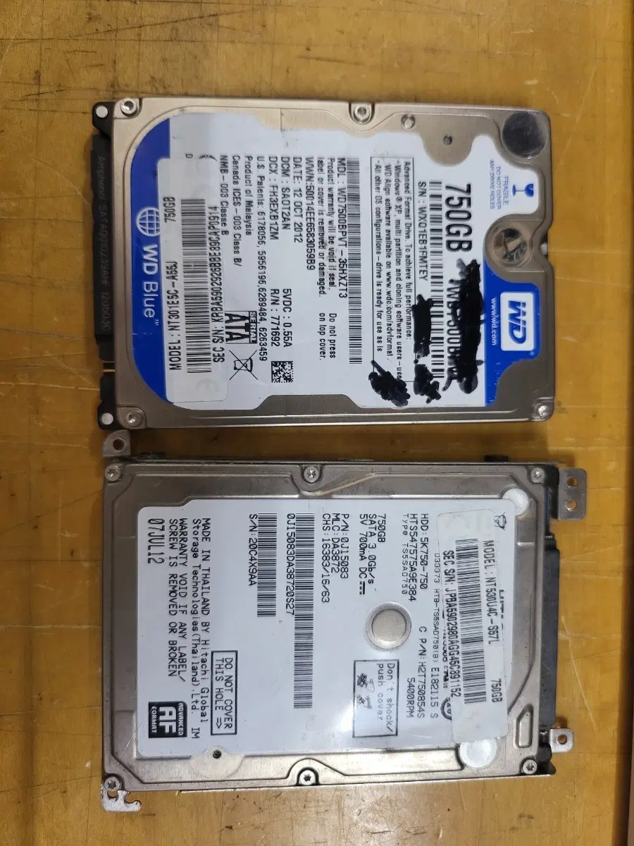 노트북 하드 750GB 2.5인치 HDD 750g 0026082404