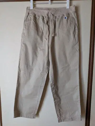 챔피온 챔피온 롱 와이드 팬츠 베이지 XL