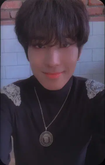 SEVENTEEN YOU MADE MY DAWN 원우 트레이딩 카드 블랙 주황