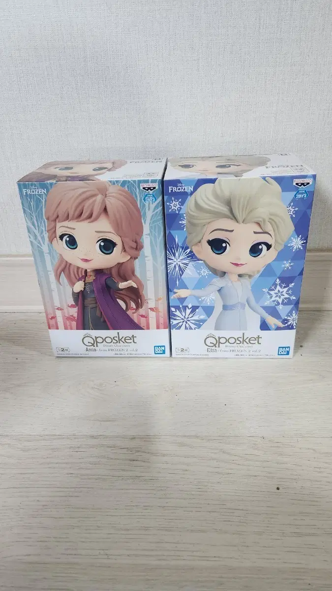 Qposket 피규어 안나 엘사 프로즌 2 세트