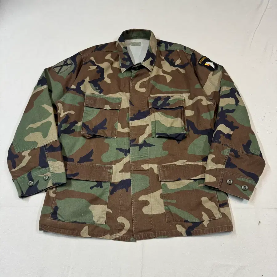 M) US Army 90s 오리지널 우드랜드 카모 BDU 자켓