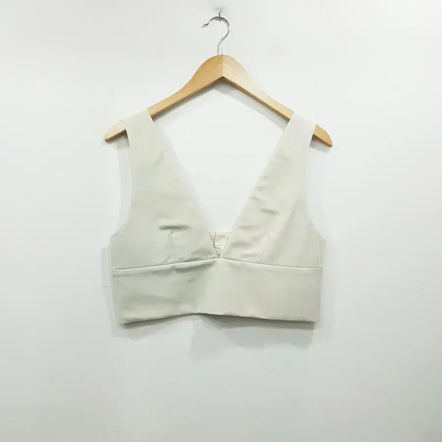 T19 빈티지 브이넥 뷔스티에 크롭 조끼 베스트 여S