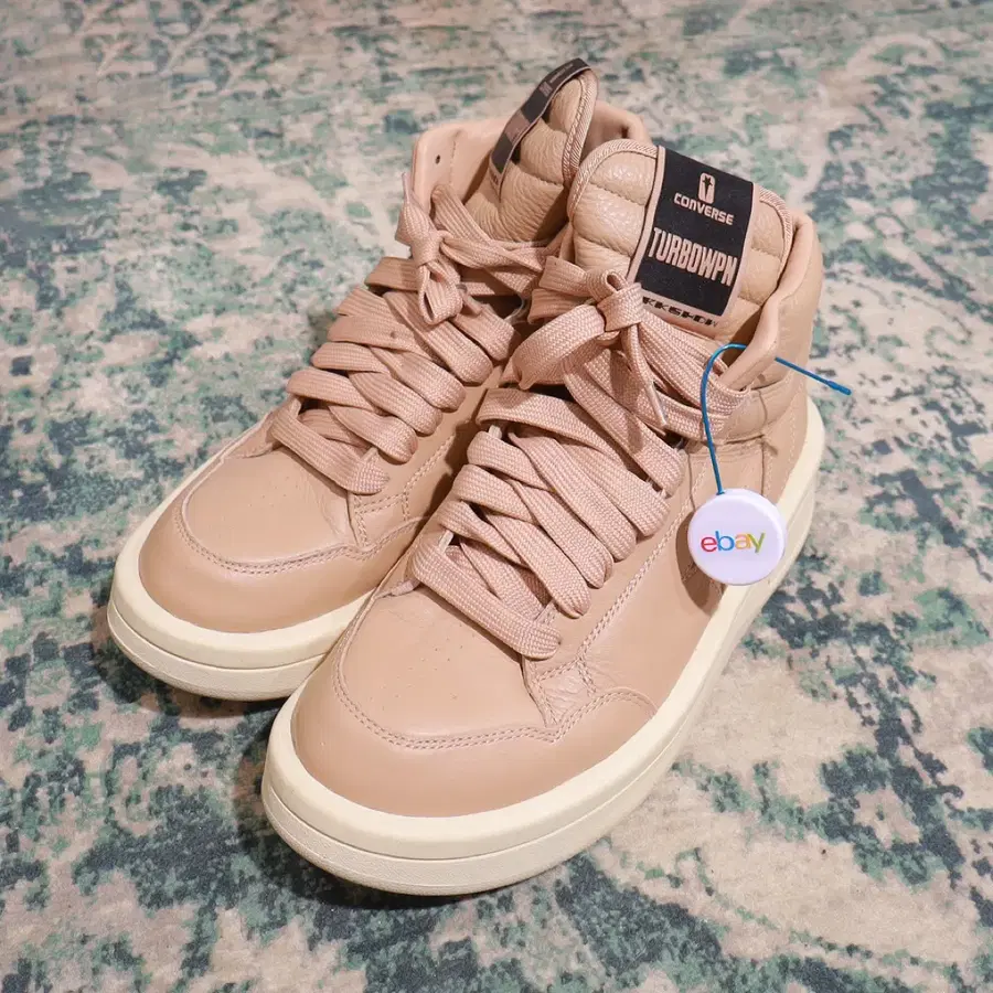 Rick Owens 컨버스 x 릭오웬스 터보웨폰 웨폰 미드 진저 레더 260