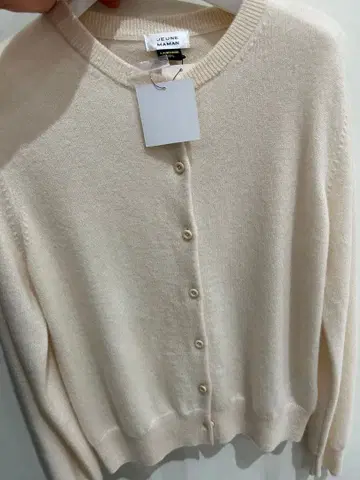 캐시미어 100% 가디건 아이보리