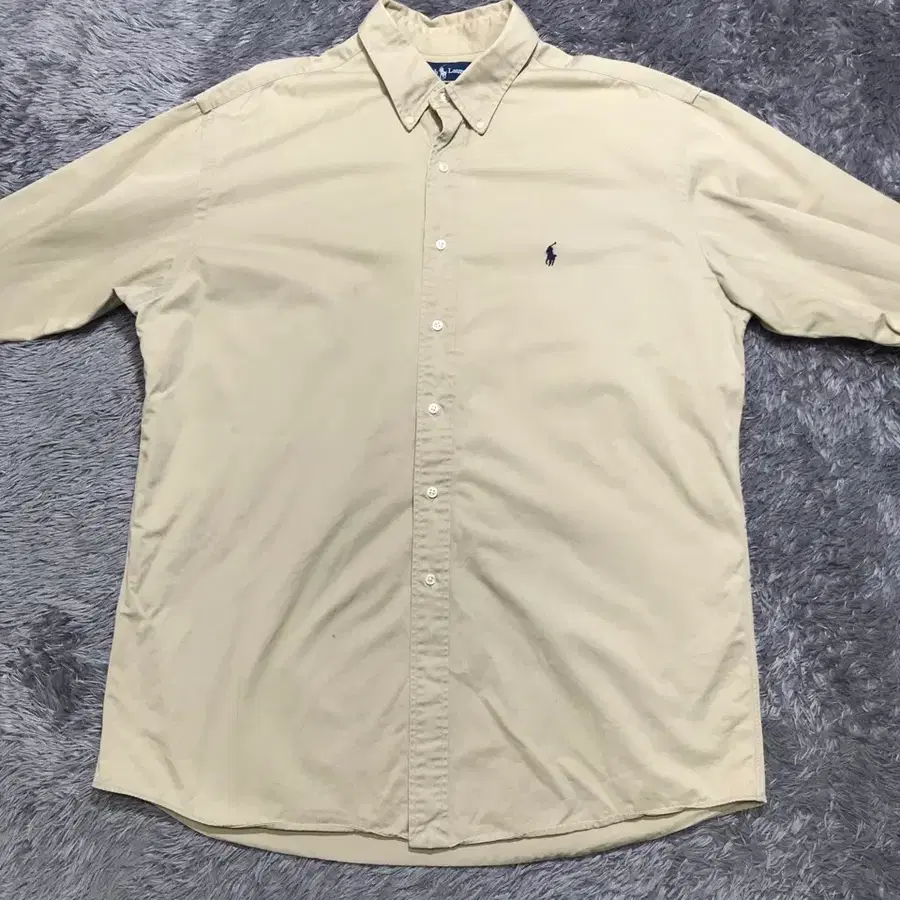 [[XL(실2XL)] 폴로(POLO)랄프로렌 오버핏 솔리드 셔츠1004