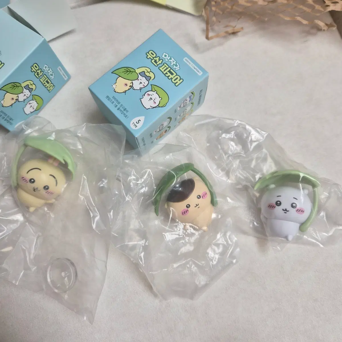 먼작귀 우산 피규어 치이카와 우사기 쿠리만쥬