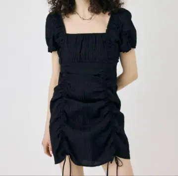 MOUSSY GATHER RIBBON MINI 드레스 1