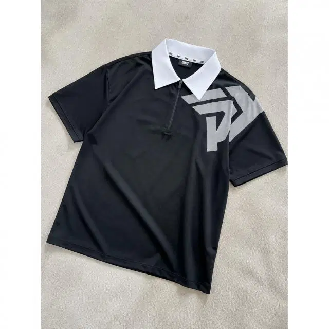 피엑스지 pxg 여성 반팔 90사이즈 빅 로고 반팔 티셔츠 블랙 골...