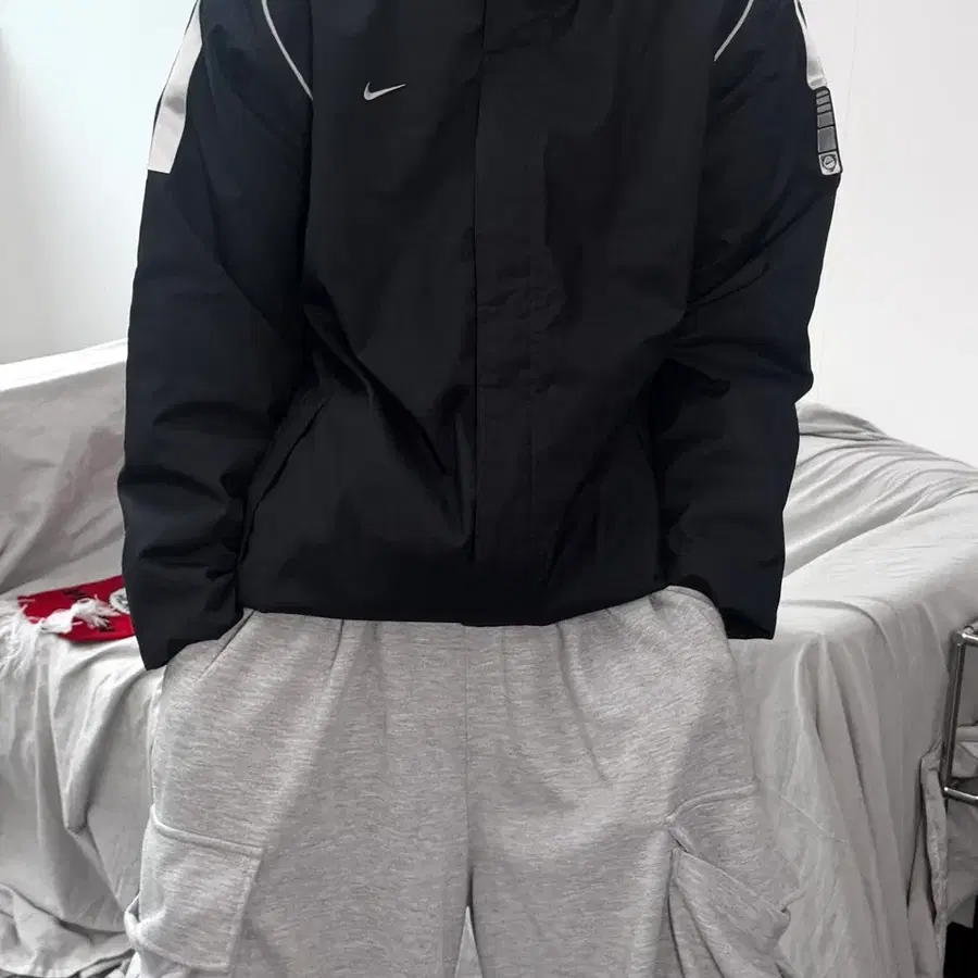 나이키 00s 파이핑 누빔 점퍼 L