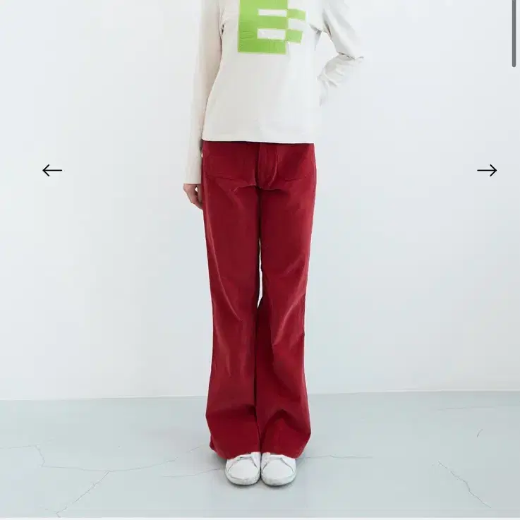 엔조블루스 포켓 코듀로이 부츠컷 팬츠