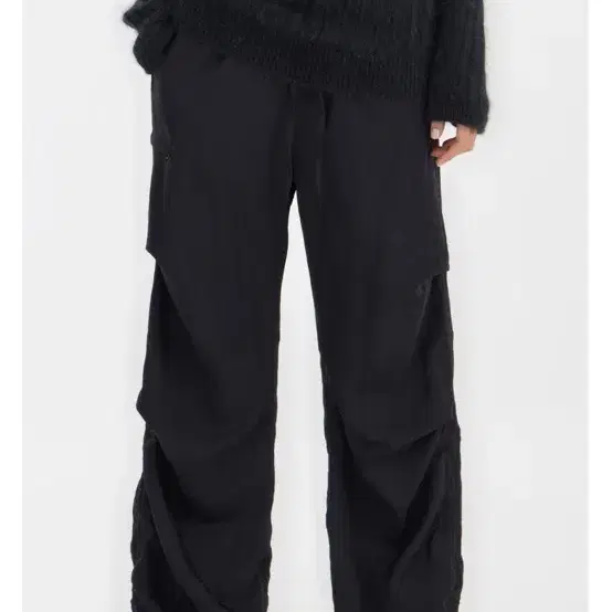 Adjustable Track Pants - Black 유스 바지